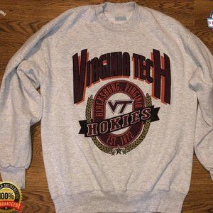 Vintage NCAA Virginia Tech Hokies Logo Shirt, Virginia Tech Hokies Shirt, Virgin